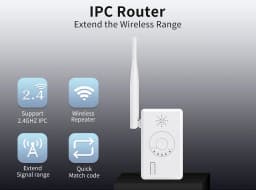 IPC Router Extend WiFi Range for Home Security Camera System Wireless ANRAN Wifi Signal Booster 2.4G Wifi IPC