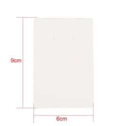 50pcs/lot Earring Cards Holder Paper Hairpin Necklace Display Cards Cardboard Hang Tag For Diy Jewelry Packaging Making Findings