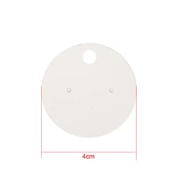 50pcs/lot Earring Cards Holder Paper Hairpin Necklace Display Cards Cardboard Hang Tag For Diy Jewelry Packaging Making Findings