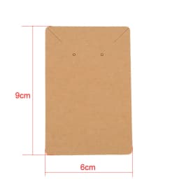 50pcs/lot Earring Cards Holder Paper Hairpin Necklace Display Cards Cardboard Hang Tag For Diy Jewelry Packaging Making Findings