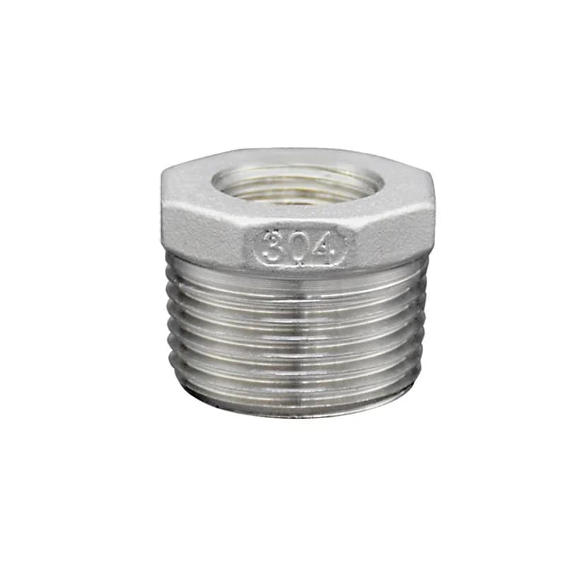1/8" 1/4" 3/8" 1/2" 3/4" 1" - 2" NPT Male To Female Thread 304 Stainless Steel Reducer Bushing Reducing Pipe Fitting Connector