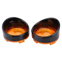 Motorcycle ABS Turn Signal Light Blinker Bezels Indicator Lens Trim Lens Cover For Harley Touring Sportster Softail Dyna V-Rod