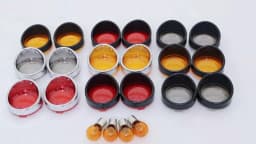Motorcycle ABS Turn Signal Light Blinker Bezels Indicator Lens Trim Lens Cover For Harley Touring Sportster Softail Dyna V-Rod