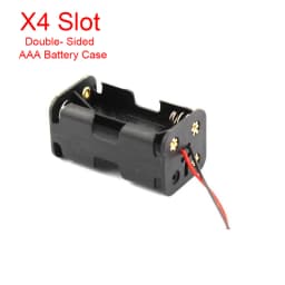 New AAA Power Bank Cases 1X 2X 3X 4X AAA Battery Holder Storage Box Case 1 2 3 4 Slot AAA Batteries Container With Wire Lead