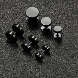 1Pair Anime Character Geto Suguru Cosplay Earrings Ear Clips Black Stud Earrings Men Anime Cos Props