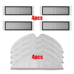 For XiaoMi Roborock S5 Max S6 MaxV S6 Pure Vacuum Spare Parts Water Tank Dust Box HEPA Filter Main Brush Mop Cloth Side Brush