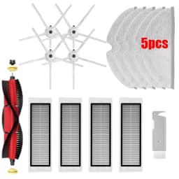 For XiaoMi Roborock S5 Max S6 MaxV S6 Pure Vacuum Spare Parts Water Tank Dust Box HEPA Filter Main Brush Mop Cloth Side Brush