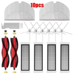 For XiaoMi Roborock S5 Max S6 MaxV S6 Pure Vacuum Spare Parts Water Tank Dust Box HEPA Filter Main Brush Mop Cloth Side Brush