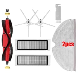 For XiaoMi Roborock S5 Max S6 MaxV S6 Pure Vacuum Spare Parts Water Tank Dust Box HEPA Filter Main Brush Mop Cloth Side Brush
