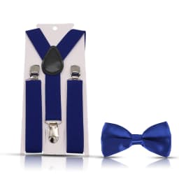 HUISHI Suspenders Kids Boy Girl Childrens Christmas Bow Tie Red Blue Suspenders Wedding Costume Adjustable Y-Back Black Braces