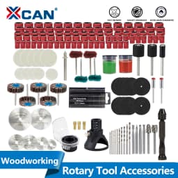 XCAN Abrasive Tool for Dremel Rotary Tool Sanding Grinding Drilling HSS Saw Blade Sanding Drum Woolen Polishing Wheel Wood Drill