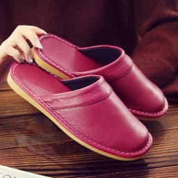 Classic PU Leather Slippers Male Indoor Unisex Shoes Men 2021 Fashion Man Leather Shoes Home Slippers Waterproof Man House Shoes