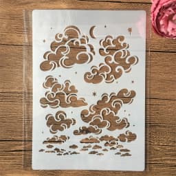 A4 29cm Grass Geometry DIY Layering Stencils Wall Painting Scrapbook Coloring Embossing Album Decorative Template