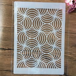 A4 29cm Grass Geometry DIY Layering Stencils Wall Painting Scrapbook Coloring Embossing Album Decorative Template