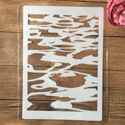 A4 29cm Grass Geometry DIY Layering Stencils Wall Painting Scrapbook Coloring Embossing Album Decorative Template