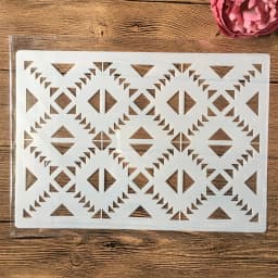 A4 29cm Grass Geometry DIY Layering Stencils Wall Painting Scrapbook Coloring Embossing Album Decorative Template