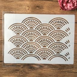A4 29cm Grass Geometry DIY Layering Stencils Wall Painting Scrapbook Coloring Embossing Album Decorative Template