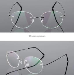 Framless Round Myopia Glasses Finished Women Men Ultra-light Rimless Shortsighted Prescription Eyeglasses 0 -0.5 -0.75 To -6.0