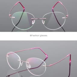 Framless Round Myopia Glasses Finished Women Men Ultra-light Rimless Shortsighted Prescription Eyeglasses 0 -0.5 -0.75 To -6.0