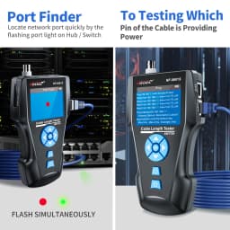 NOYAFA NF-8601S Network Cable Tester Multifunction TDR Length With PoE/PING/Port Voltage Wiremap Tracker Diagnose Tool Detector