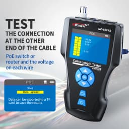 NOYAFA NF-8601S Network Cable Tester Multifunction TDR Length With PoE/PING/Port Voltage Wiremap Tracker Diagnose Tool Detector