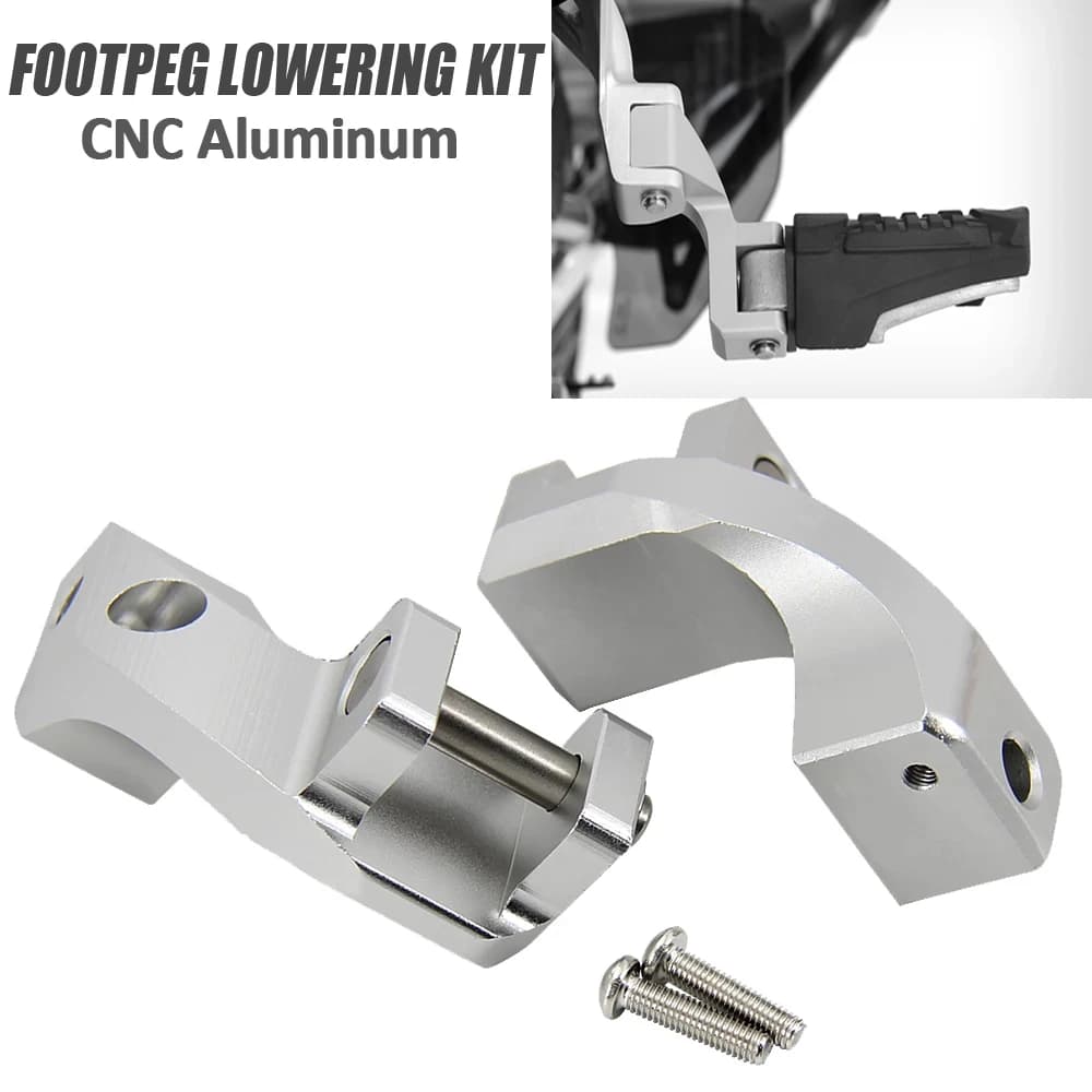 Motorcycle Foot peg Passenger Footpeg Lowering Kit For BMW R1200GS LC 2013 to 2017 2018 R 1200 GS LC ADV 2014 to 2018 R1200GS LC