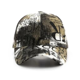 FS Winter Black Red Graffiti Print Baseball Caps For Men Cotton Women Trucker Hat Streetwear Hip Hop Cap Gorras Para Hombre 2026