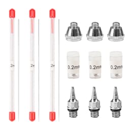 1/3pcs set 0.2/0.3/0.5mm Airbrush Nozzle Needle Airbrushes Spray Gun Spraying Paint Sprayer Replacement parts Tool Accessories