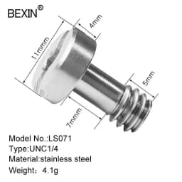 BEXIN Camera Screw Set 1/4 Inch Quick Release Plate Screw DSLR Accessoriet Tripod Mount Adapter for DSLR Camera Tripod