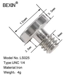BEXIN Camera Screw Set 1/4 Inch Quick Release Plate Screw DSLR Accessoriet Tripod Mount Adapter for DSLR Camera Tripod