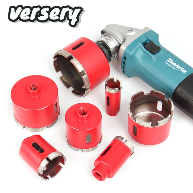 Versery 1PC 6-150mm M14 Sintering Core Bit Diamond Hole Saw Drill Bits For Marble Granite Brick Tile Ceramic Concrete Drilling