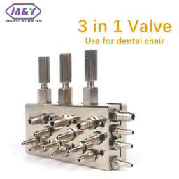 High Quality Dental Unit Valve 3 in 1 Dental Valve Control Dental Chair Air / Water Diaphragm Membrane