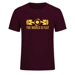 New Summer The World Is Flat Engine T Shirt Short Sleeve Custom T-shirts New Style Men O-neck Cotton T Shirts EU Size