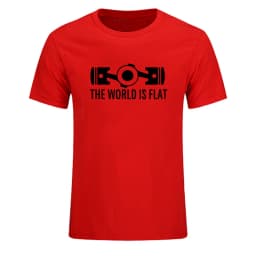 New Summer The World Is Flat Engine T Shirt Short Sleeve Custom T-shirts New Style Men O-neck Cotton T Shirts EU Size