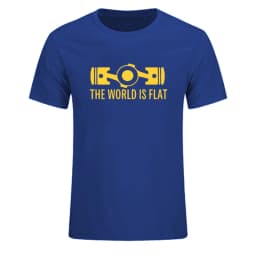New Summer The World Is Flat Engine T Shirt Short Sleeve Custom T-shirts New Style Men O-neck Cotton T Shirts EU Size