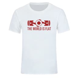 New Summer The World Is Flat Engine T Shirt Short Sleeve Custom T-shirts New Style Men O-neck Cotton T Shirts EU Size