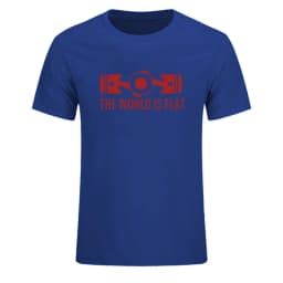 New Summer The World Is Flat Engine T Shirt Short Sleeve Custom T-shirts New Style Men O-neck Cotton T Shirts EU Size
