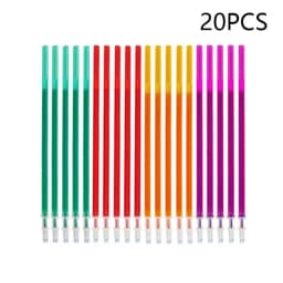 Magic Erasable Pen Refill Set 0.5mm Washable Handle Erasable Gel-Ink Pen Colored Ink Rods School Office Writing Stationery