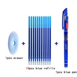 Magic Erasable Pen Refill Set 0.5mm Washable Handle Erasable Gel-Ink Pen Colored Ink Rods School Office Writing Stationery