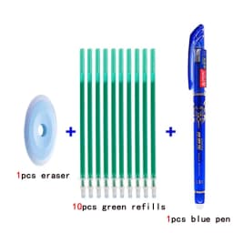Magic Erasable Pen Refill Set 0.5mm Washable Handle Erasable Gel-Ink Pen Colored Ink Rods School Office Writing Stationery
