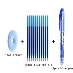 Magic Erasable Pen Refill Set 0.5mm Washable Handle Erasable Gel-Ink Pen Colored Ink Rods School Office Writing Stationery