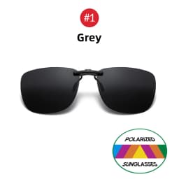 Square Clip On Sunglasses Women Polarized Black Lens UV400 Night Vision Driving Men Goggles Clips Anti Glare Vintage Glasses