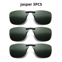 Square Clip On Sunglasses Women Polarized Black Lens UV400 Night Vision Driving Men Goggles Clips Anti Glare Vintage Glasses