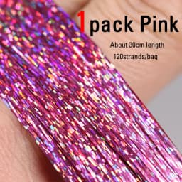 ICERIO Soft Holographic Flat Krystal Flash Tinsel Flashabou Fly Tying Material Pike Trout Streamers Jig Fishing Hook Lure
