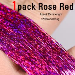 ICERIO Soft Holographic Flat Krystal Flash Tinsel Flashabou Fly Tying Material Pike Trout Streamers Jig Fishing Hook Lure