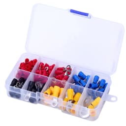 Insulated Cable Connector Electrical Wire Crimp Spade Butt Ring Fork Set Ring Electric Crimp lugs Rolled Terminals Assorted Kit