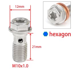 Universal Motorcycle Brake Caliper Banjo Bolt Bleed Screw Nipple 304 Stainless Steel For Honda Yamaha Kawasaki Suzuki Motocross