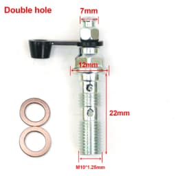 Universal Motorcycle Brake Caliper Banjo Bolt Bleed Screw Nipple 304 Stainless Steel For Honda Yamaha Kawasaki Suzuki Motocross