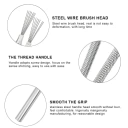 7 Pin Feather Wire Texture Ceramics Tools Polymer Clay Sculpting Modeling Tool DIY Pottery Brush Pottery Tools Cake Accessories