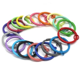 10-20pcs/Pack Colorful Key Ring Key Chain Accessories 30mm Round Split Keychain DIY Metal Key Holder Split Rings Wholesale